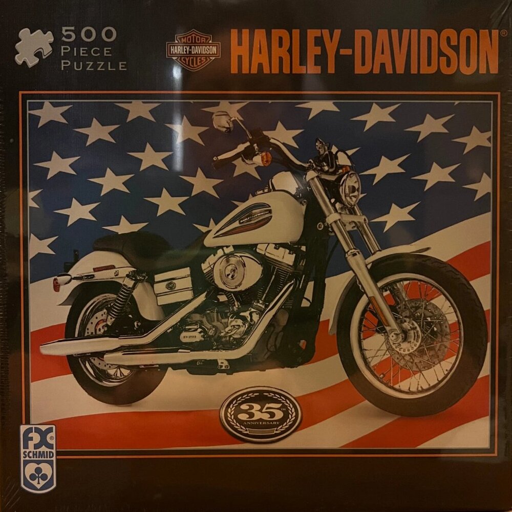 Vintage Harley-Davidson FX Schmid 500 Piece Jigsaw Puzzle "H-D Freedom Machine"